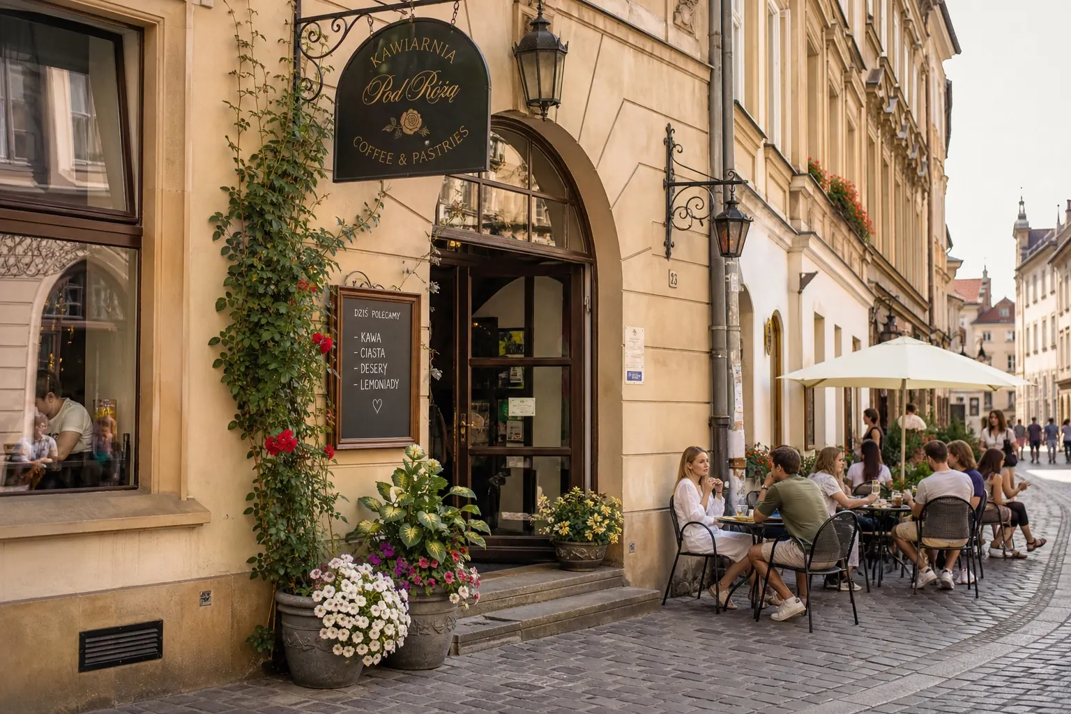 Sprzedam dochodową kawiarnię z ogródkiem w centrum miasta